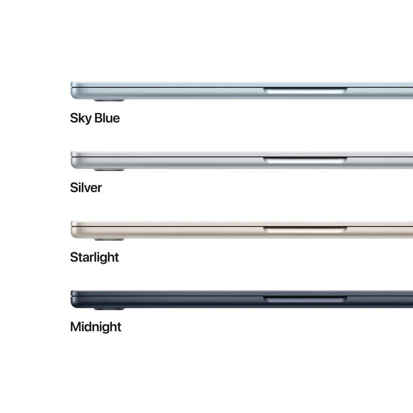MacBook Air 15 CTO: Čip Apple M5 z 10-jedrno CPE in 10-jedrno GPE, 32 GB RAM, 1 TB SSD, Slovenski - Srebrna