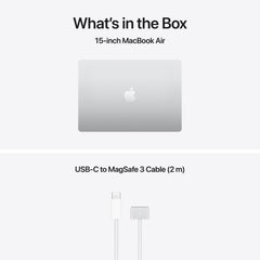 MacBook Air 15 CTO: Čip Apple M5 z 10-jedrno CPE in 10-jedrno GPE, 32 GB RAM, 1 TB SSD, Slovenski - Srebrna