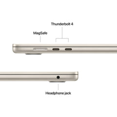 MacBook Air 15 CTO: Čip Apple M5 z 10-jedrno CPE in 10-jedrno GPE, 16 GB RAM, 4 TB SSD, Slovenski - Zvezdnata