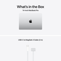 MacBook Pro 14 CTO: Čip M5 Max z 18-jedrno CPE in 40-jedrno GPE, 4 TB SSD, 64 GB RAM, Slovenska (QWERTZ) - Srebrna CTO - iSTYLE.si