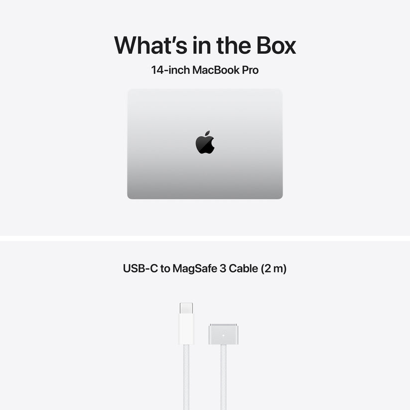 MacBook Pro 14 CTO: Čip M5 Max z 18-jedrno CPE in 40-jedrno GPE, 4 TB SSD, 64 GB RAM, Slovenska (QWERTZ) - Srebrna CTO - iSTYLE.si