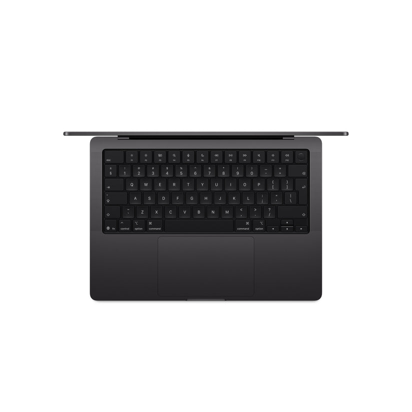 MacBook Pro 14 CTO: Čip M5 Pro z 18-jedrno CPE in 20-jedrno GPE, 48 GB RAM, 2 TB SSD, Mednarodna angleška (QWERTZ) - Vesoljno črna
