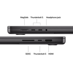 MacBook Pro 16 CTO: Čip M5 Max z 18-jedrno CPE in 40-jedrno GPE, 128 GB RAM, 2 TB SSD, Slovenska (QWERTZ) - Vesoljno črna