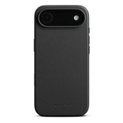 Woolnut usnjen magnetni ovitek za iPhone 17 Air - črn