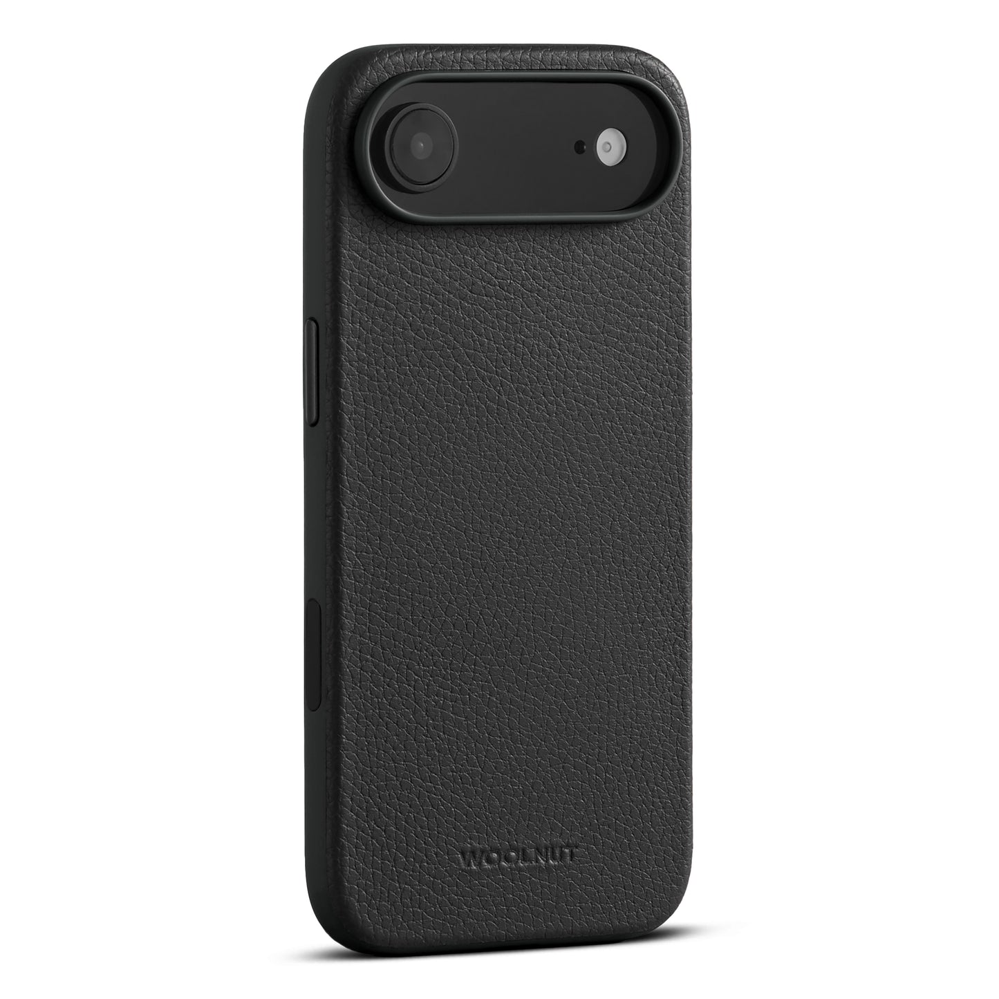 Woolnut usnjen magnetni ovitek za iPhone 17 Air - črn