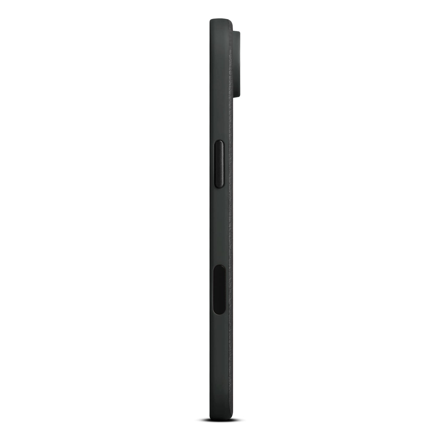 Woolnut usnjen magnetni ovitek za iPhone 17 Air - črn