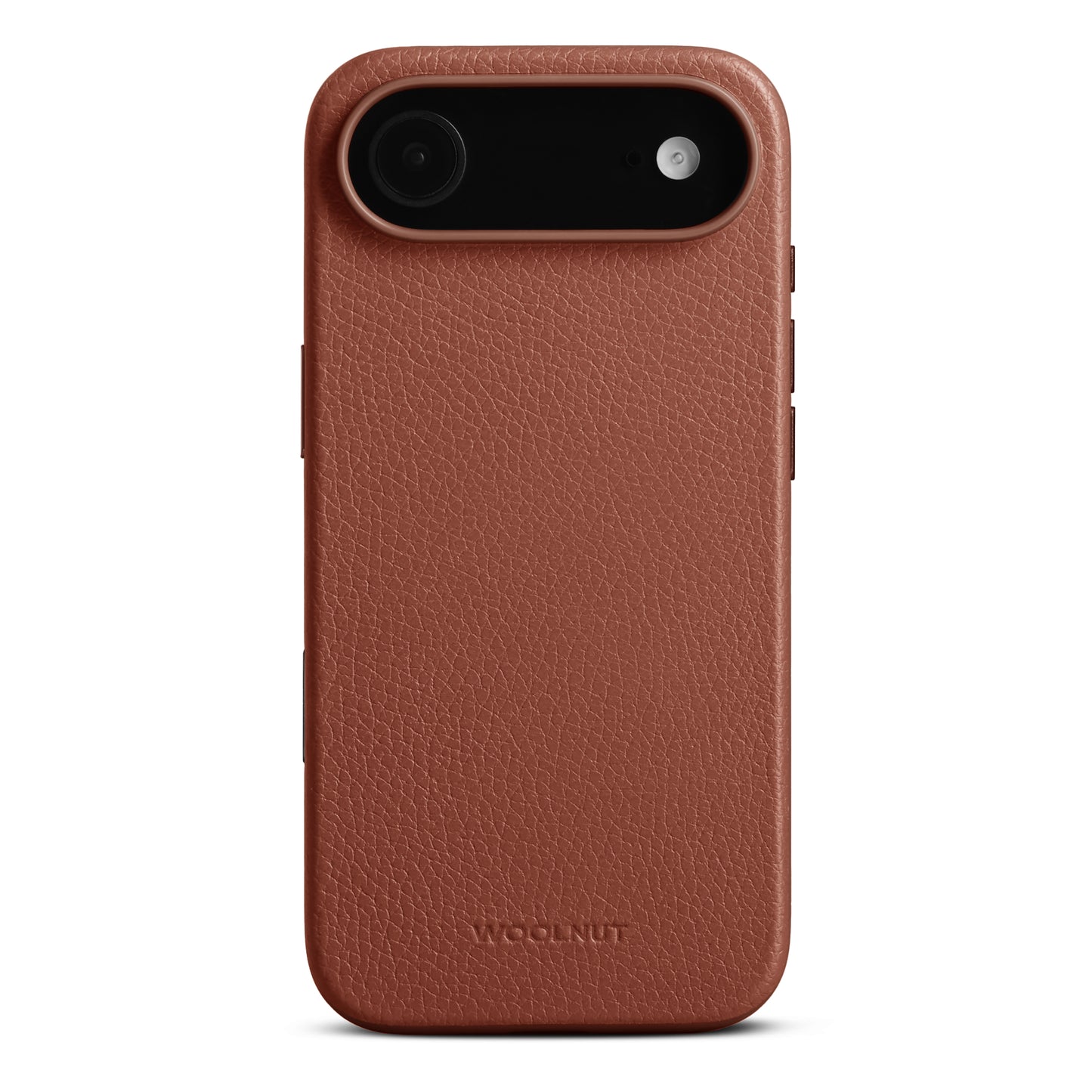 Woolnut usnjen magnetni ovitek za iPhone 17 Air - konjak