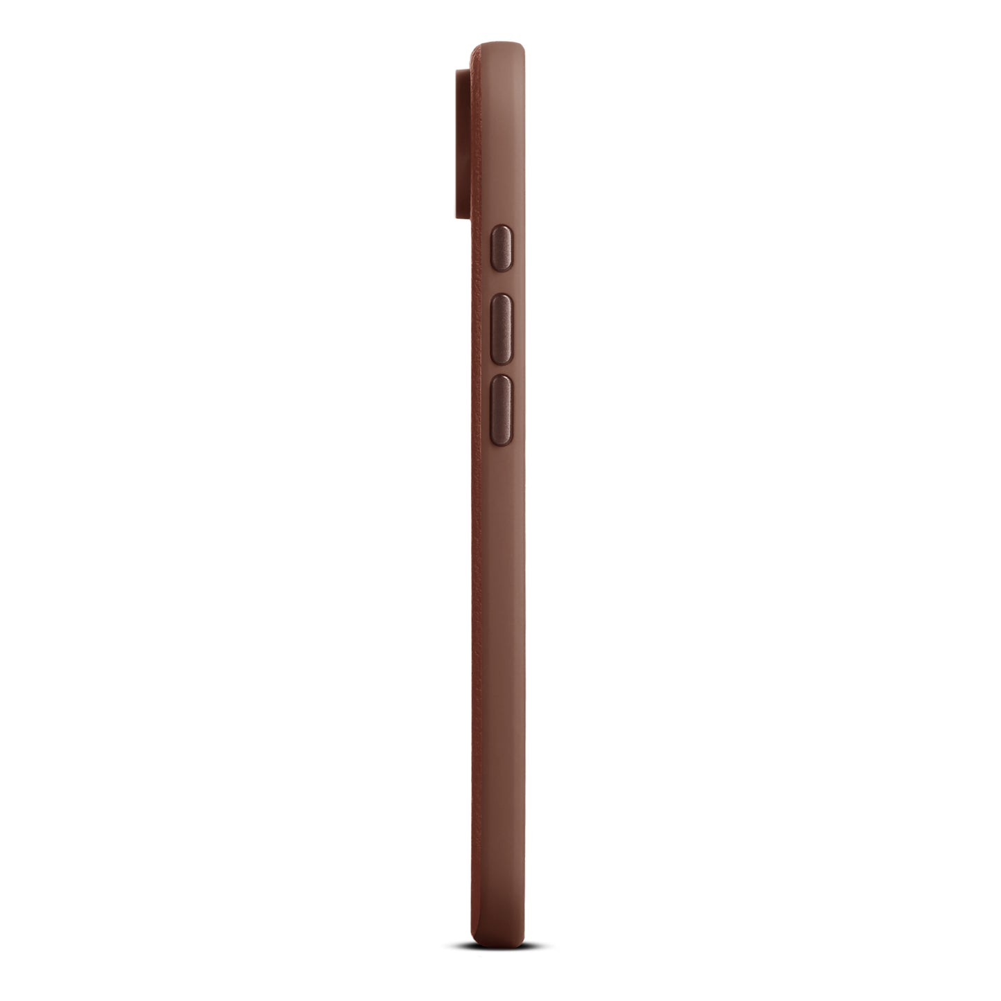 Woolnut usnjen magnetni ovitek za iPhone 17 Air - konjak