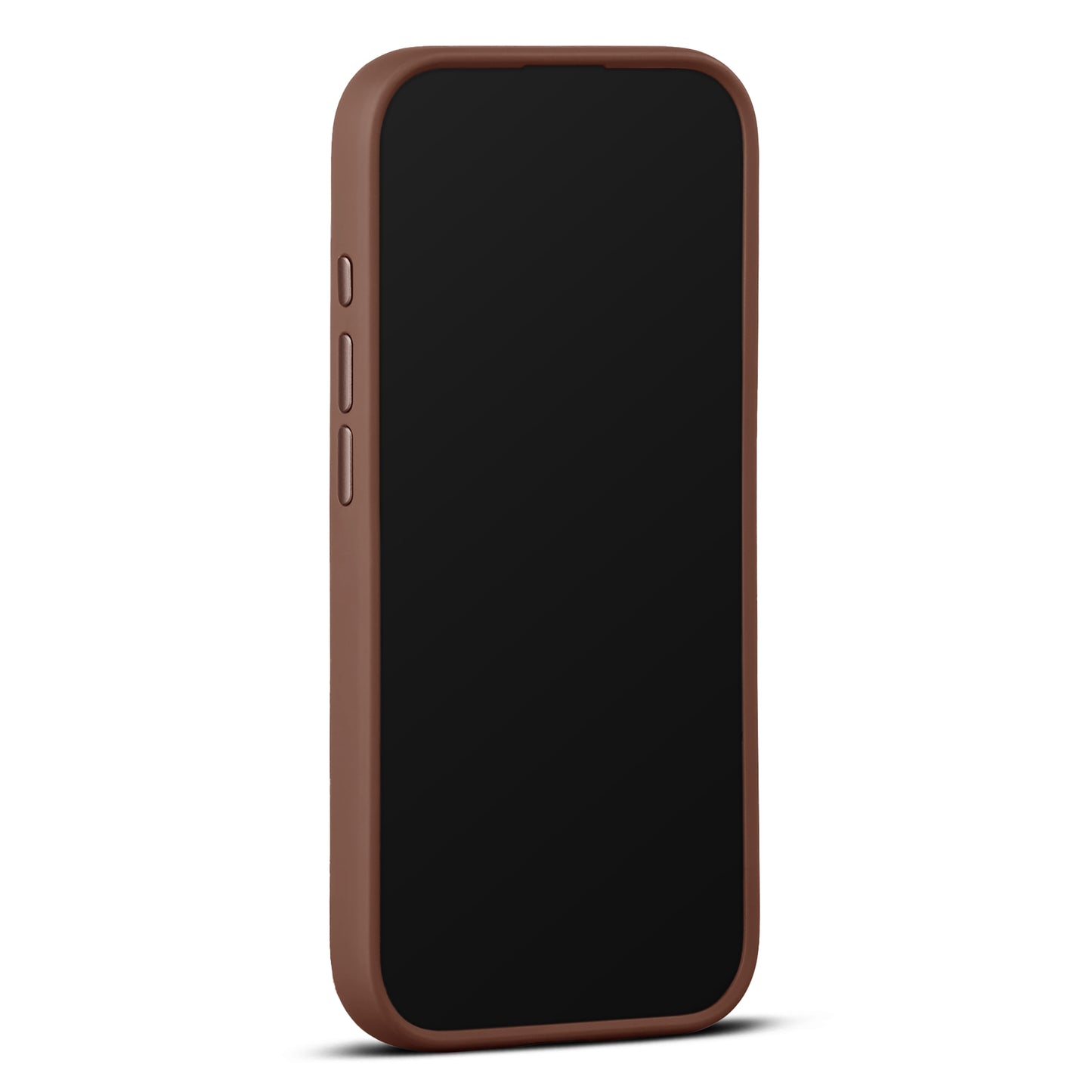 Woolnut usnjen magnetni ovitek za iPhone 17 - konjak