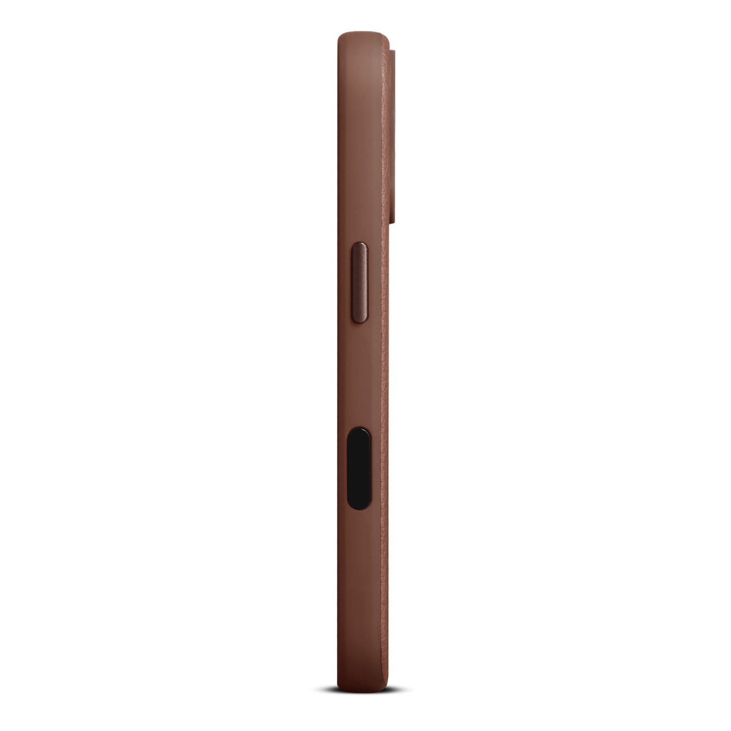 Woolnut usnjen magnetni ovitek za iPhone 17 - konjak