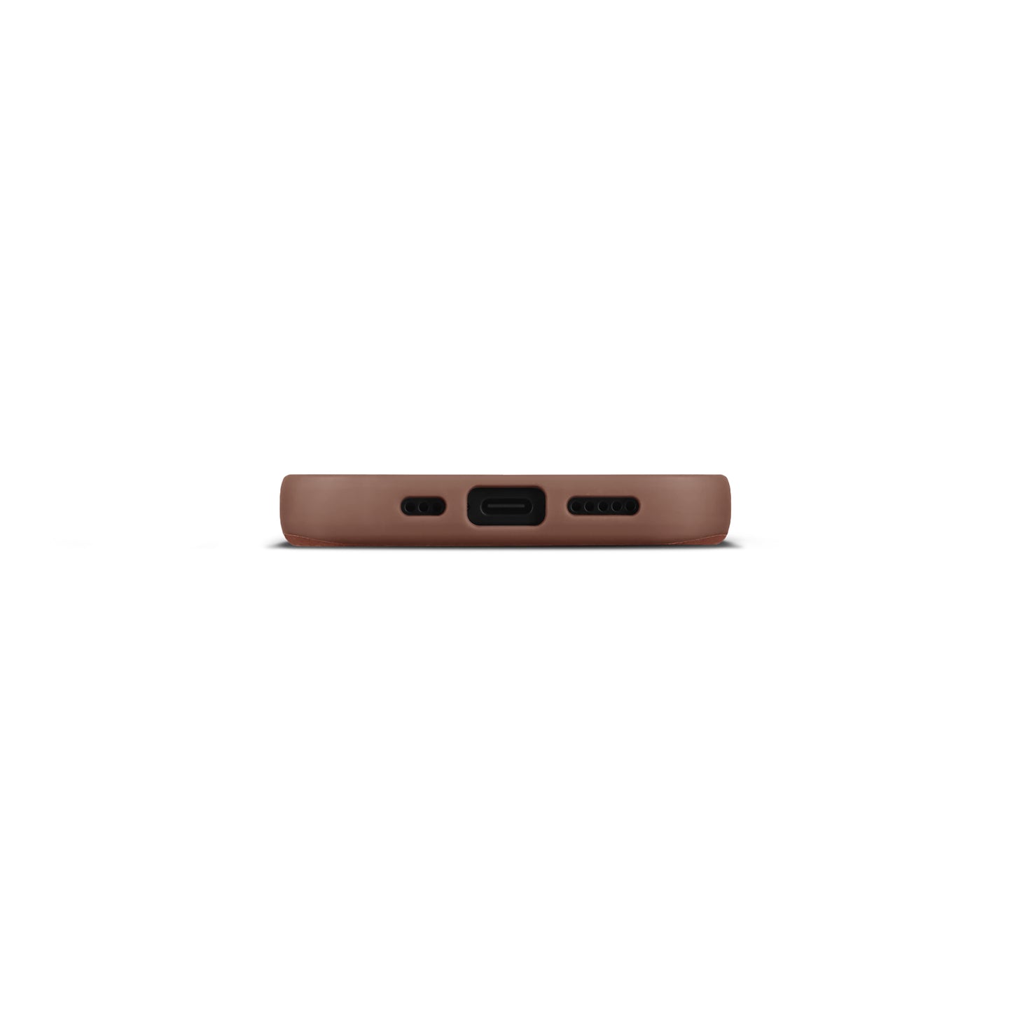 Woolnut usnjen magnetni ovitek za iPhone 17 - konjak
