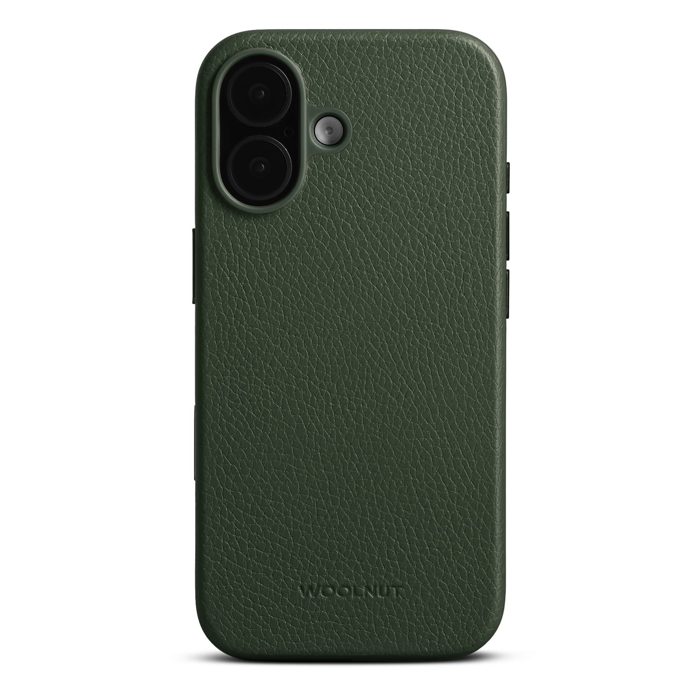 Woolnut usnjen magnetni ovitek za iPhone 17 - zelen