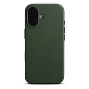 Woolnut usnjen magnetni ovitek za iPhone 17 - zelen