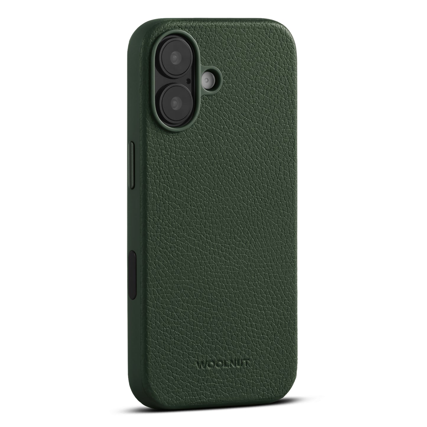 Woolnut usnjen magnetni ovitek za iPhone 17 - zelen