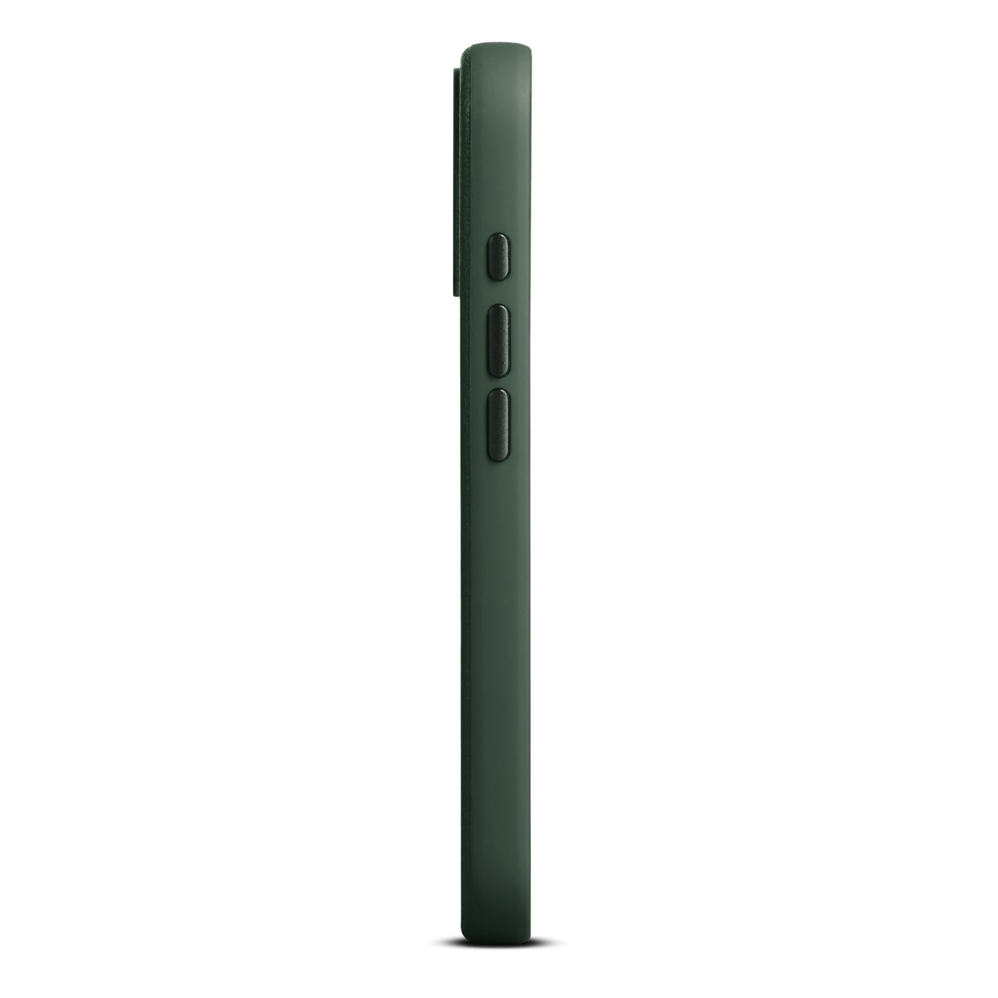 Woolnut usnjen magnetni ovitek za iPhone 17 - zelen