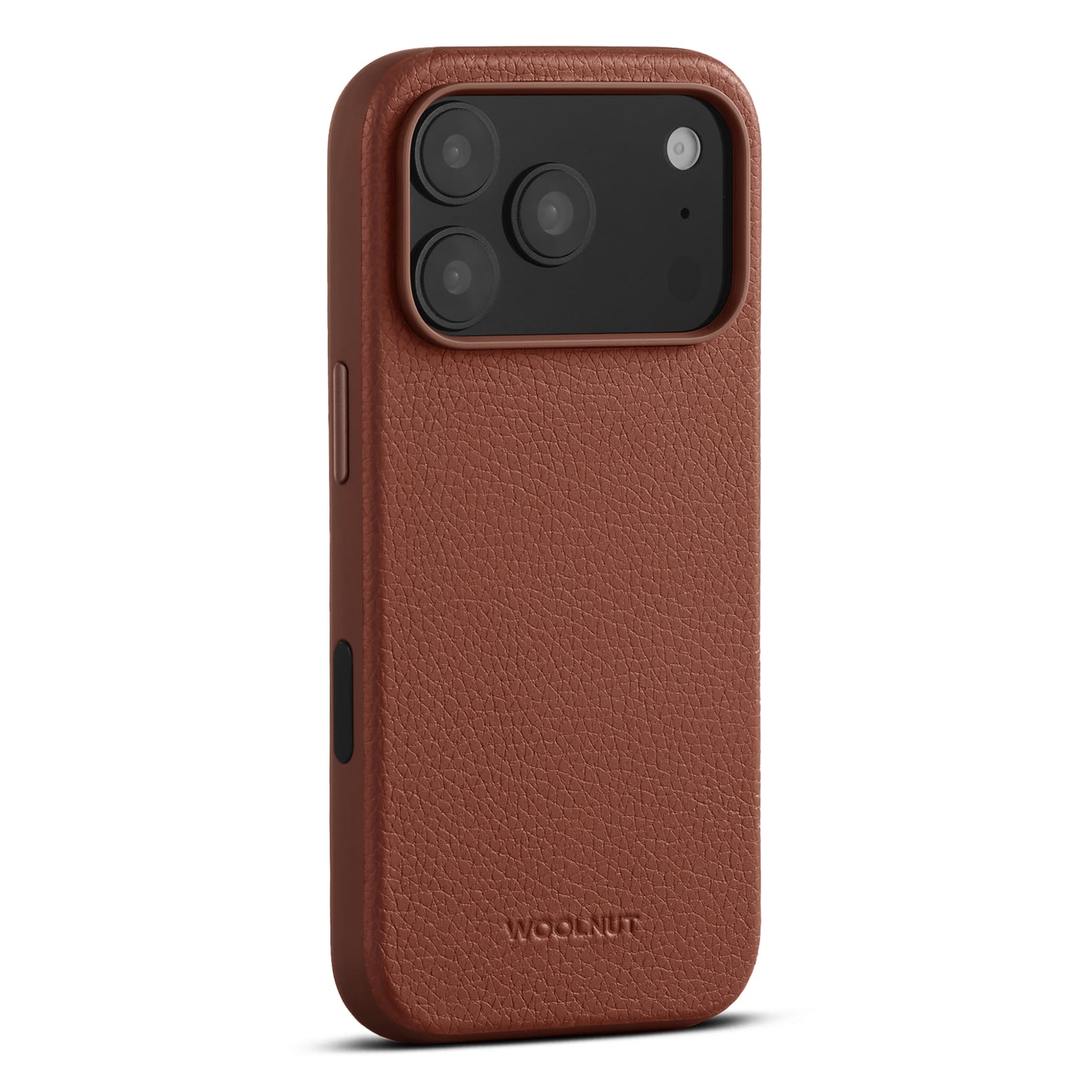 Woolnut usnjen magnetni ovitek za iPhone 17 Pro - konjak