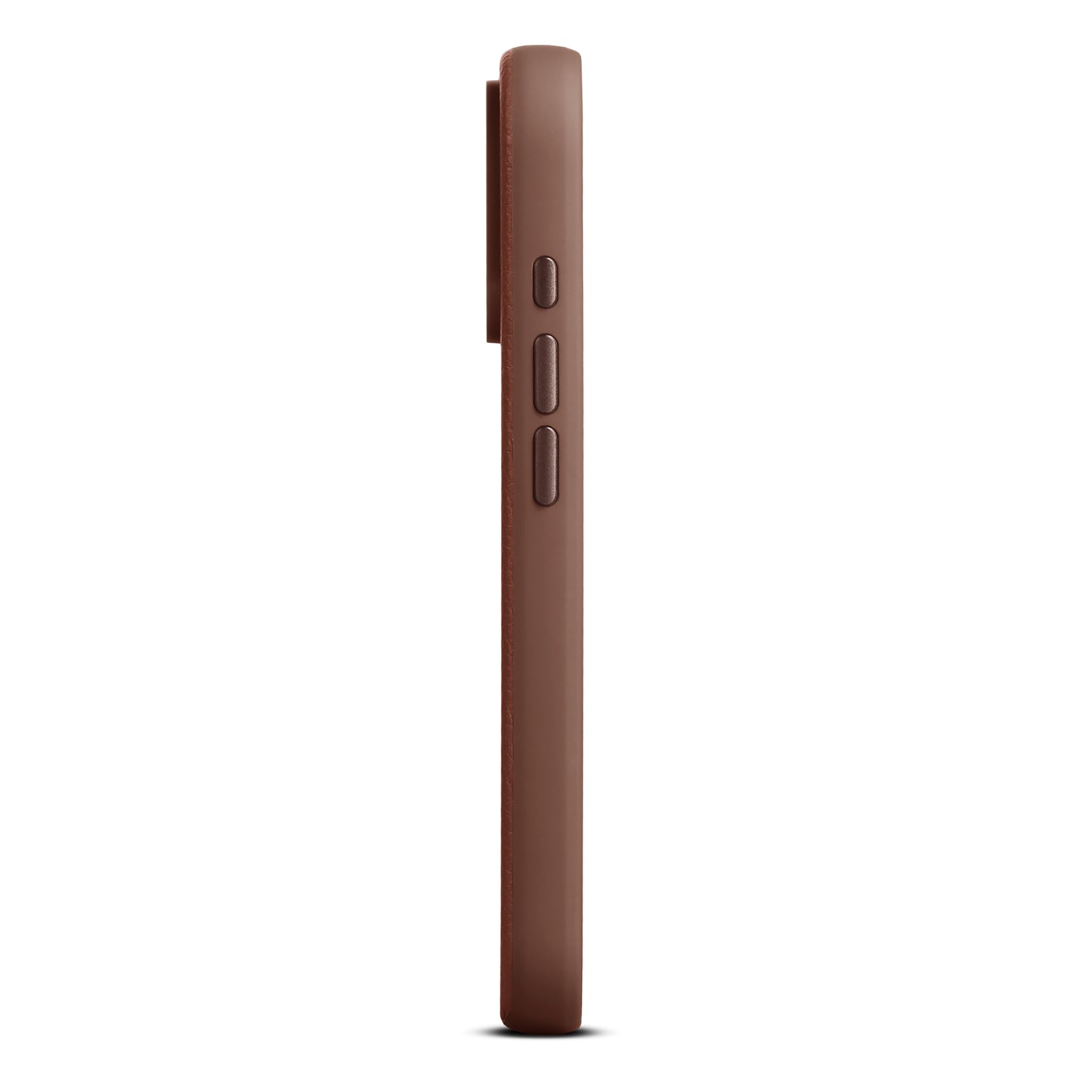 Woolnut usnjen magnetni ovitek za iPhone 17 Pro - konjak