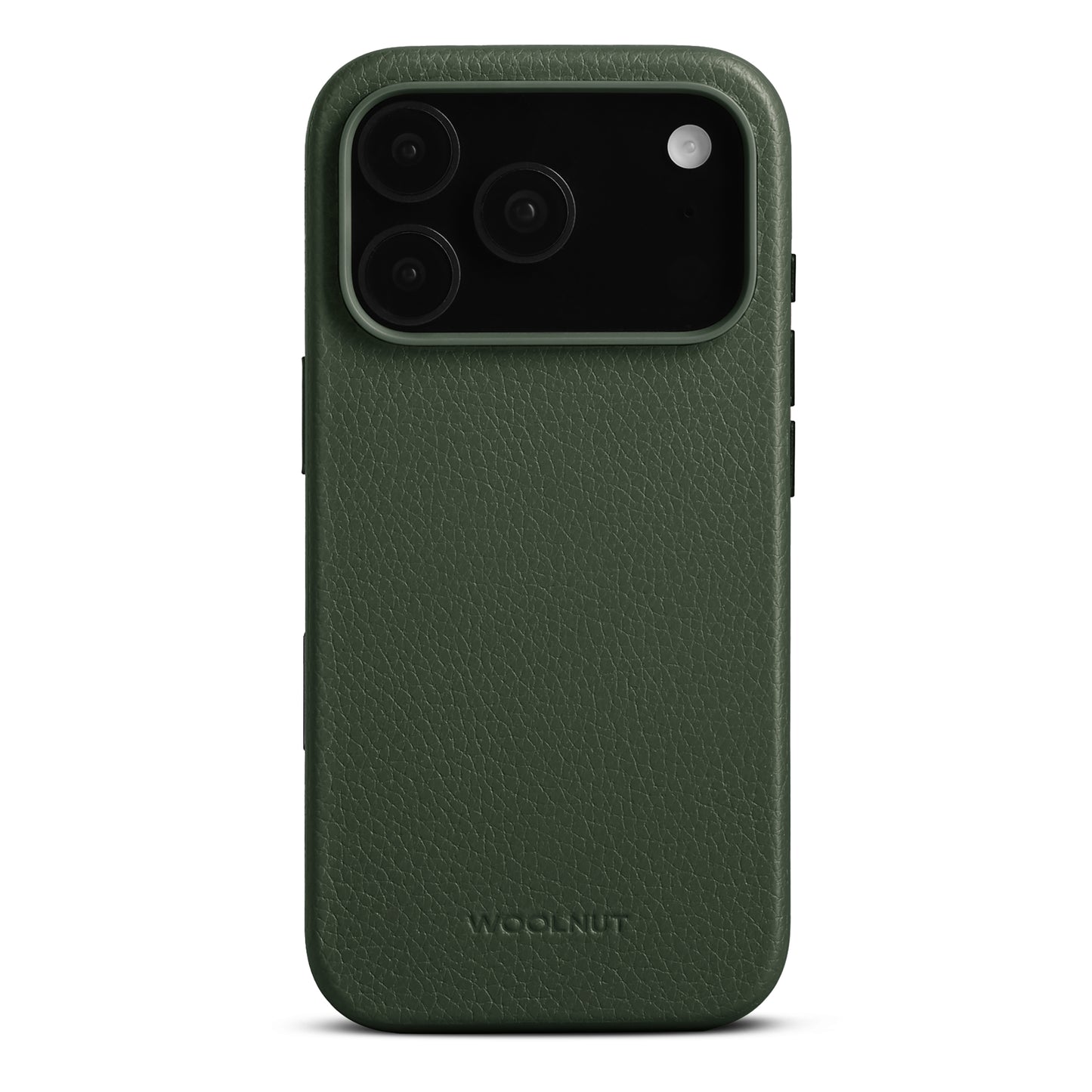 Woolnut usnjen magnetni ovitek za iPhone 17 Pro - zelen