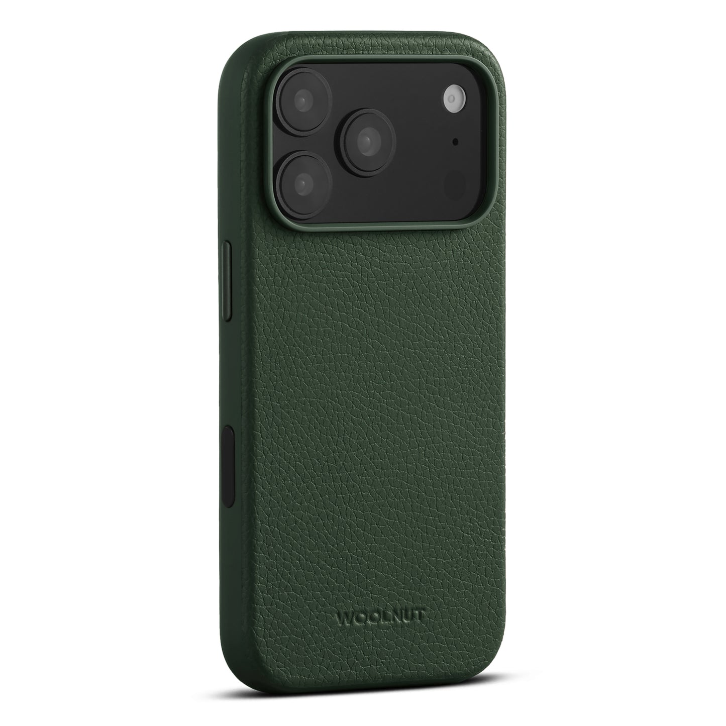 Woolnut usnjen magnetni ovitek za iPhone 17 Pro - zelen