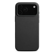 Woolnut usnjen magnetni ovitek za iPhone 17 Pro Max - črn