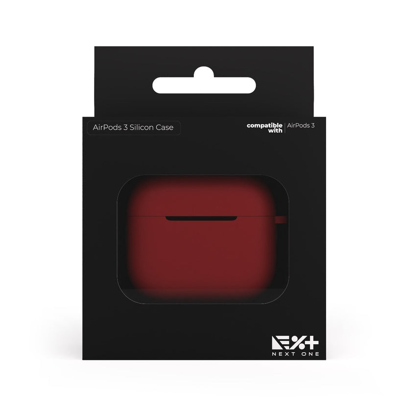 Next One silikonski ovitek za AirPods 3 - Rdeča - iSTYLE SI
