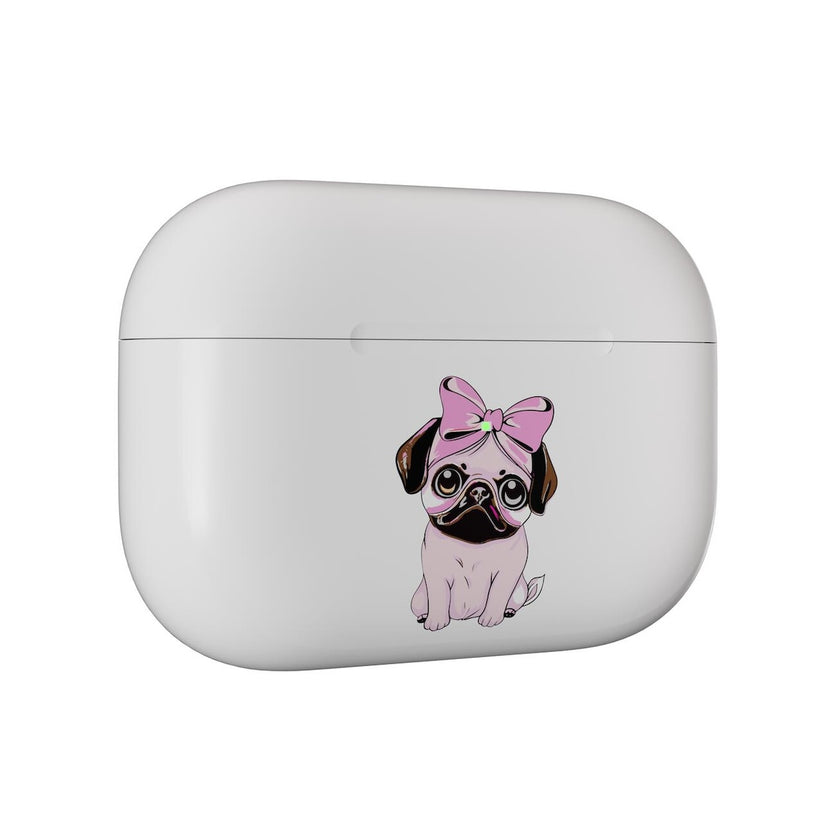 Next One ArtSkin nalepka za Airpods Pro 1. in 2. generacija - roza mops - iSTYLE SI