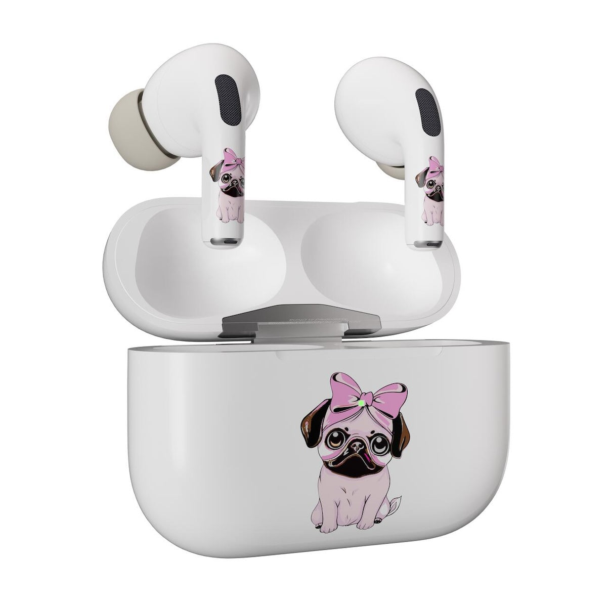 Next One ArtSkin nalepka za Airpods Pro 1. in 2. generacija - roza mops - iSTYLE SI