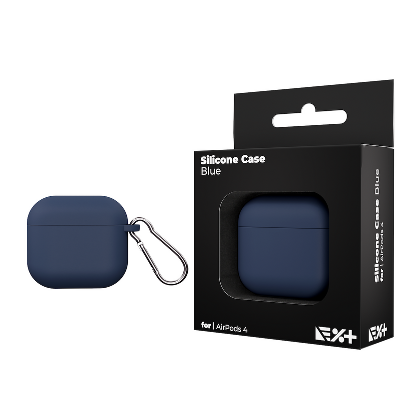 Next One silikonski ovitek za škatlico Airpods 4 - modra - iSTYLE SI