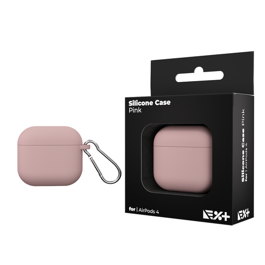 Next One silikonski ovitek za škatlico Airpods 4 - roza - iSTYLE SI