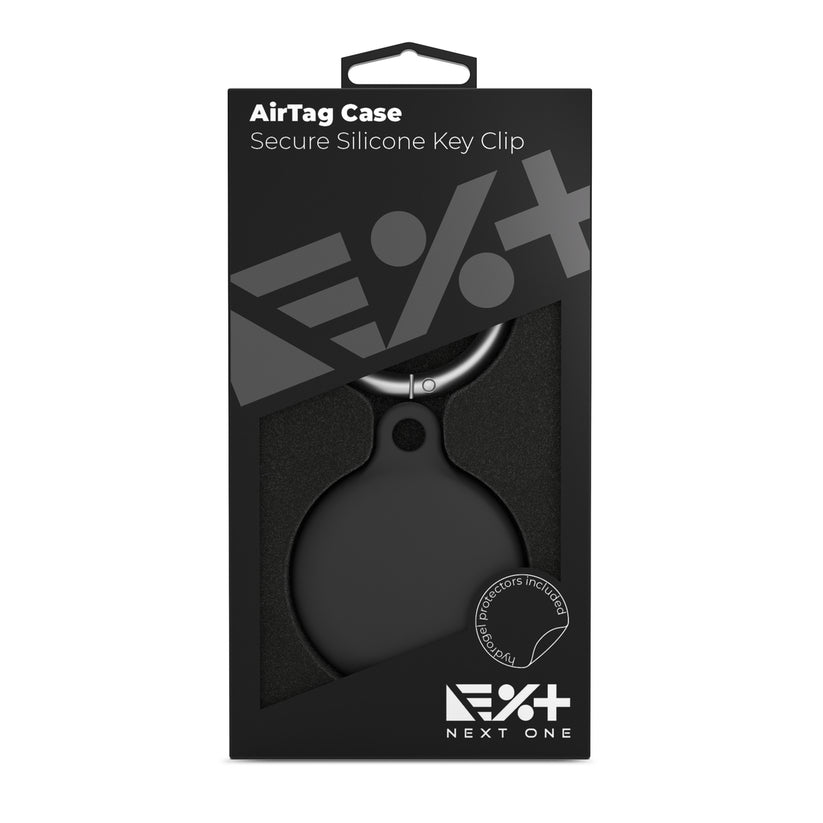Next One silikonski obesek za AirTag - Črna - iSTYLE SI