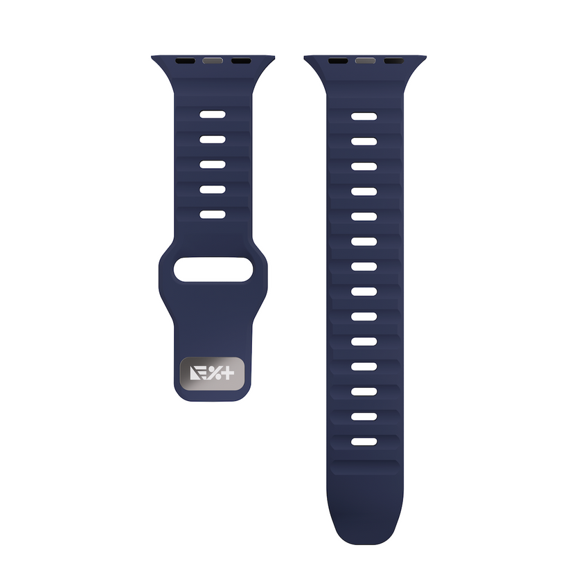 Next One silikonski pašček Active Band za Apple Watch 44/46/49 mm - modra - iSTYLE SI