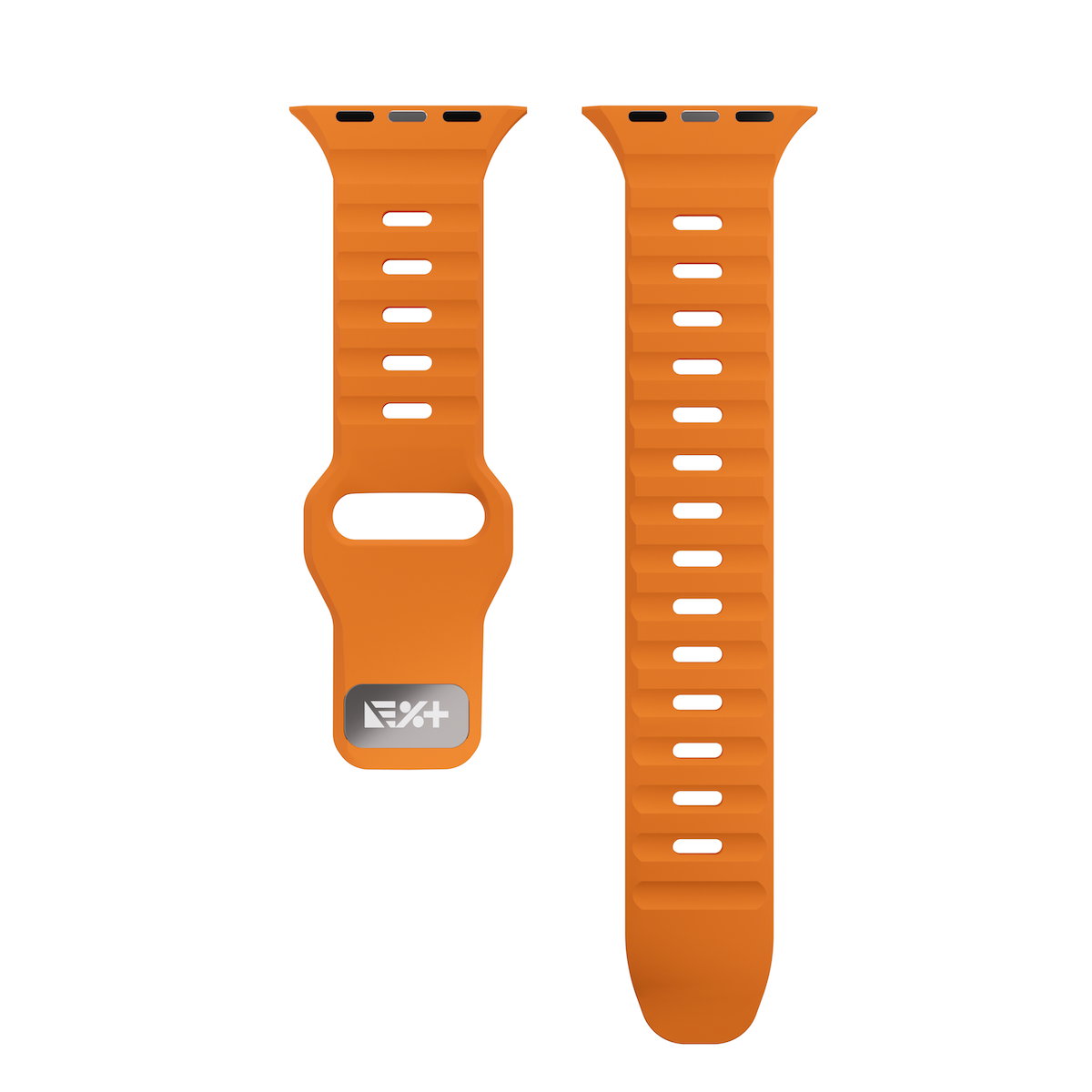 Next One silikonski pašček Active Band za Apple Watch 44/46/49 mm - oranžna - iSTYLE SI