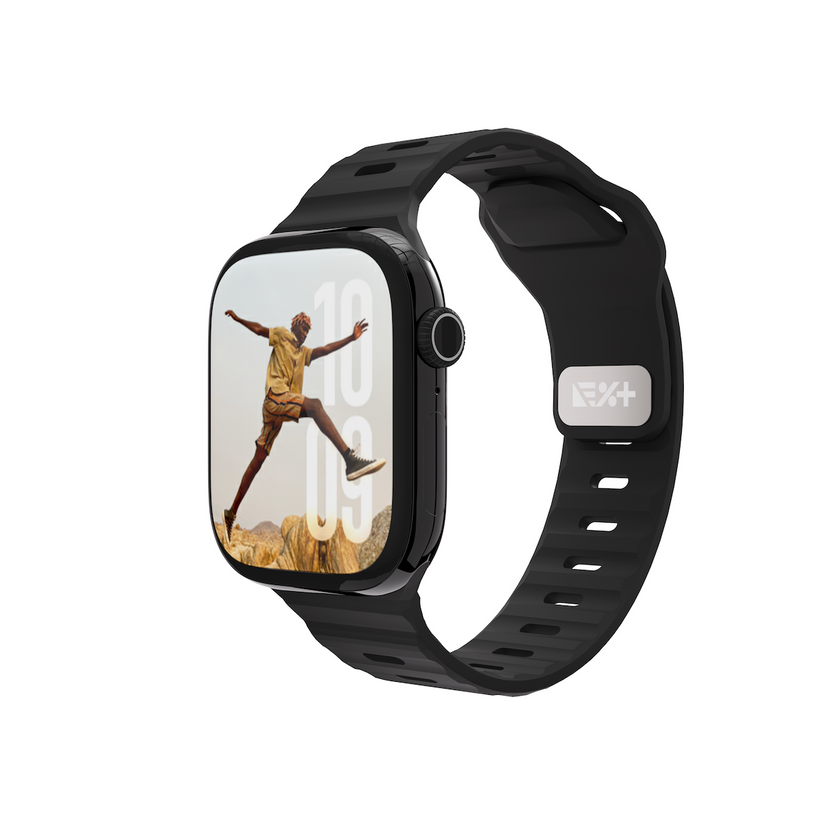 Next One silikonski pašček Active Band za Apple Watch 40/41/42 mm - črna - iSTYLE SI