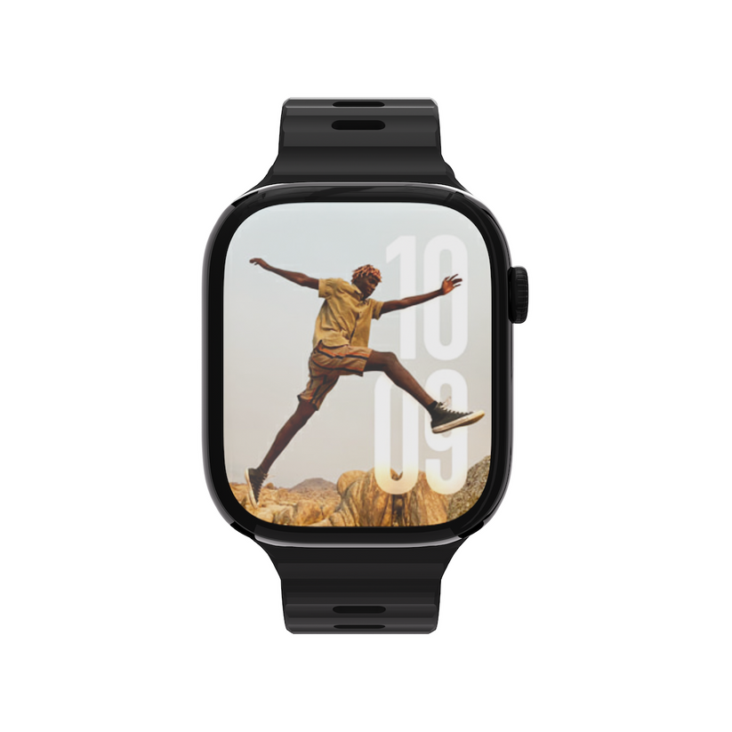 Next One silikonski pašček Active Band za Apple Watch 40/41/42 mm - črna - iSTYLE SI