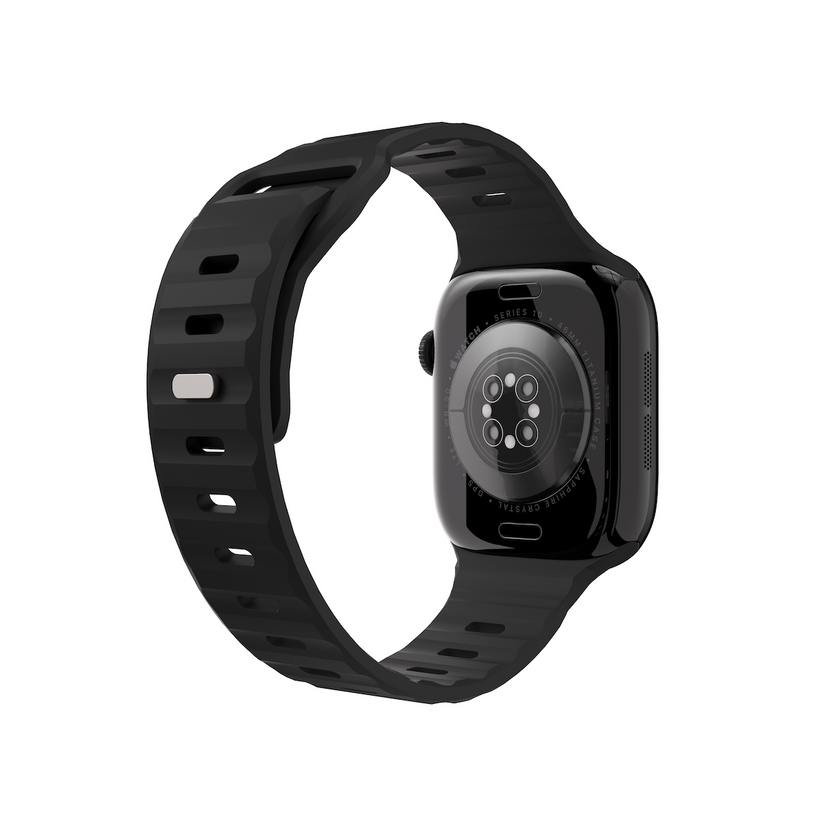 Next One silikonski pašček Active Band za Apple Watch 40/41/42 mm - črna - iSTYLE SI
