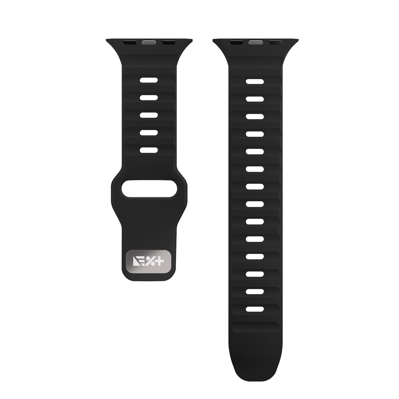 Next One silikonski pašček Active Band za Apple Watch 40/41/42 mm - črna - iSTYLE SI