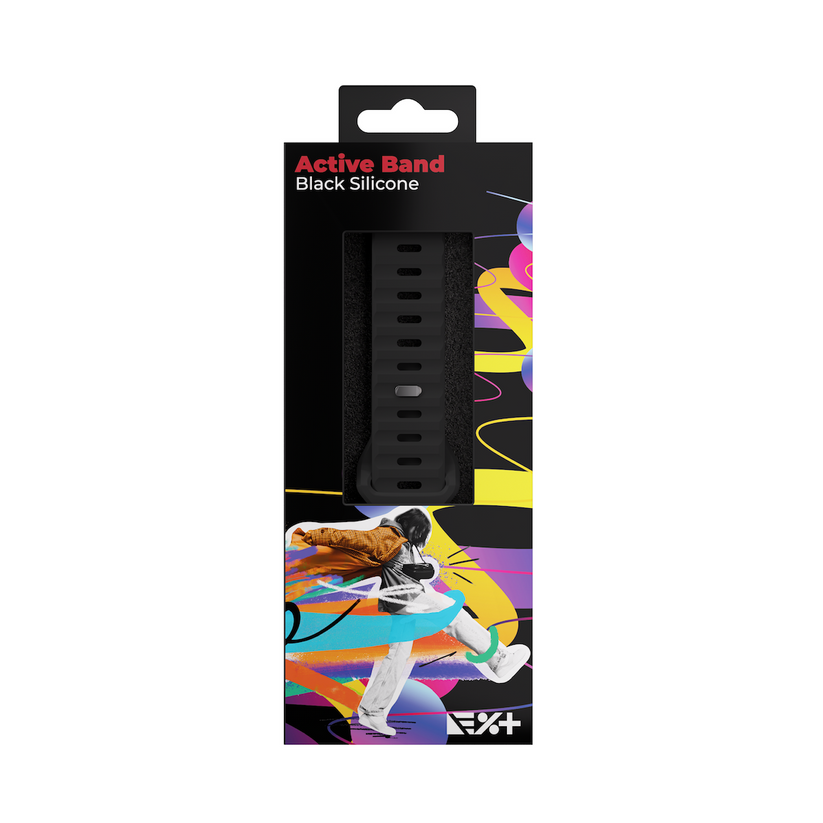 Next One silikonski pašček Active Band za Apple Watch 40/41/42 mm - črna - iSTYLE SI