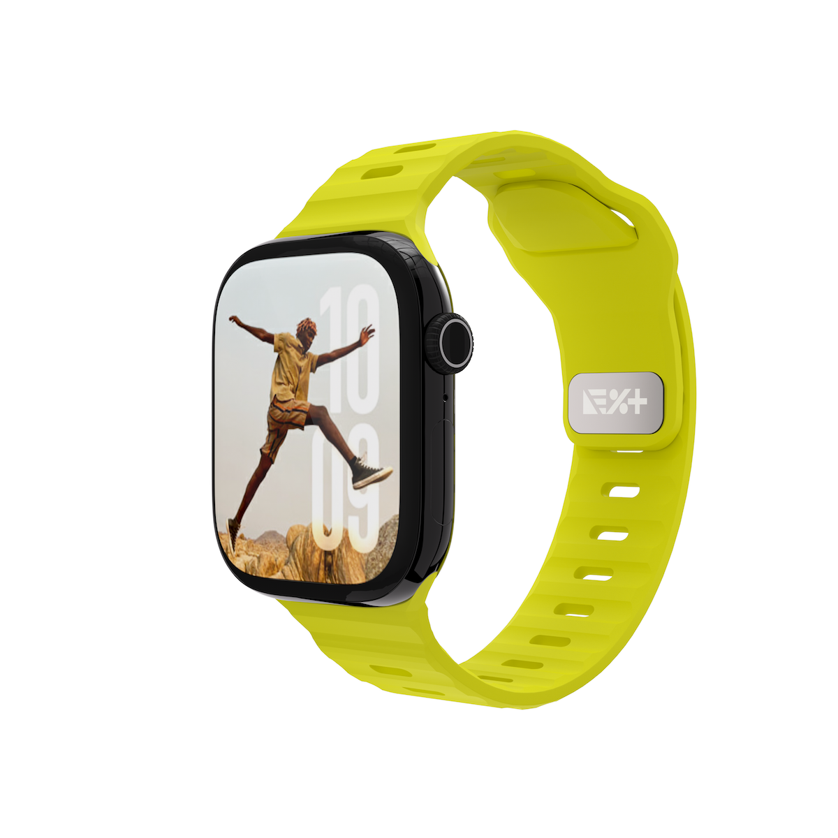 Next One silikonski pašček Active Band za Apple Watch 40/41/42 mm - fluorescentna - iSTYLE SI