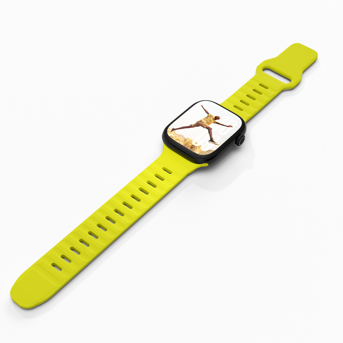 Next One silikonski pašček Active Band za Apple Watch 40/41/42 mm - fluorescentna - iSTYLE SI
