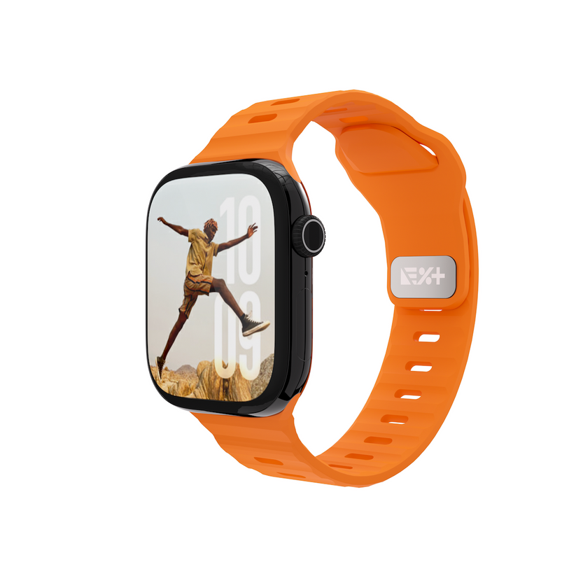 Next One silikonski pašček Active Band za Apple Watch 40/41/42 mm - oranžna - iSTYLE SI