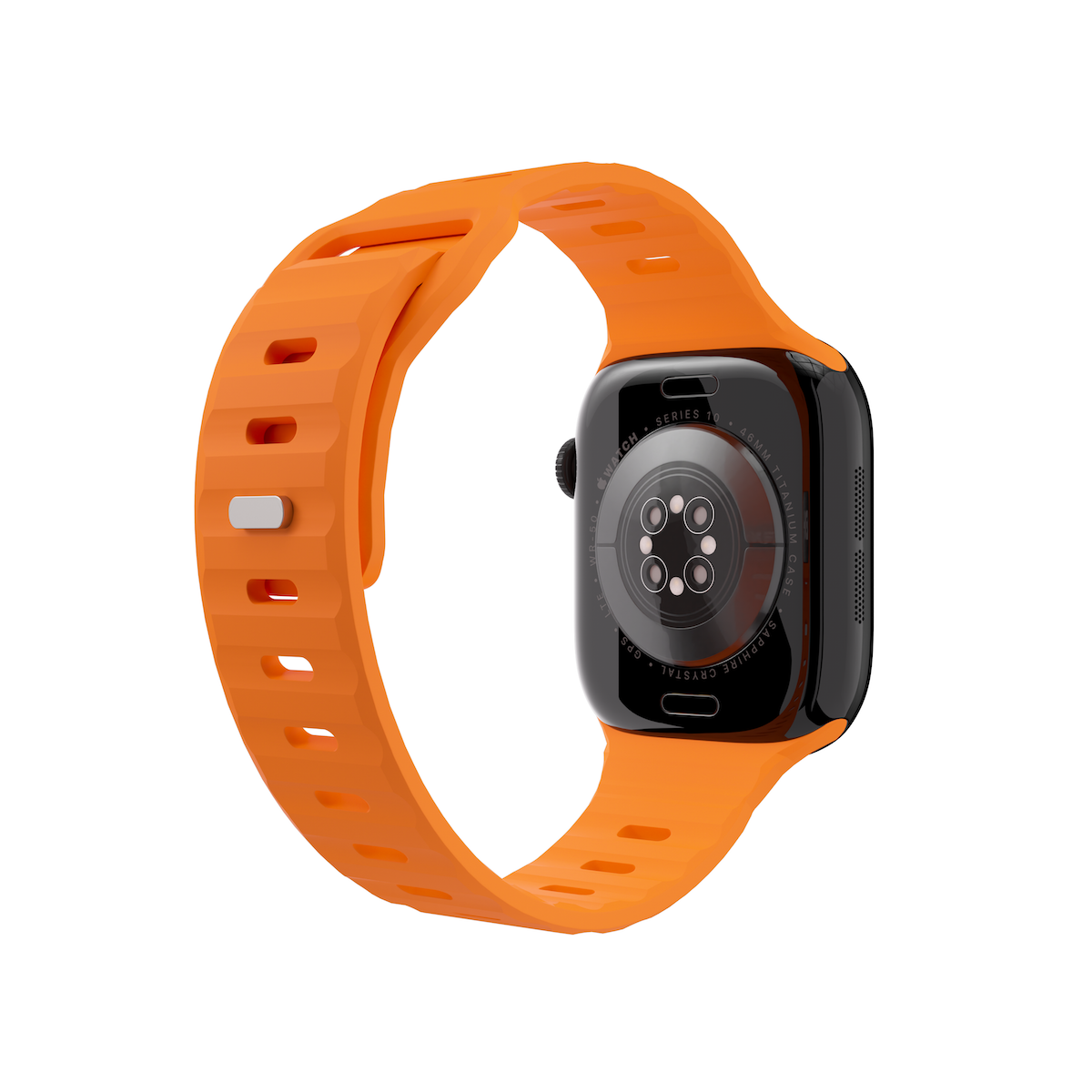 Next One silikonski pašček Active Band za Apple Watch 40/41/42 mm - oranžna - iSTYLE SI