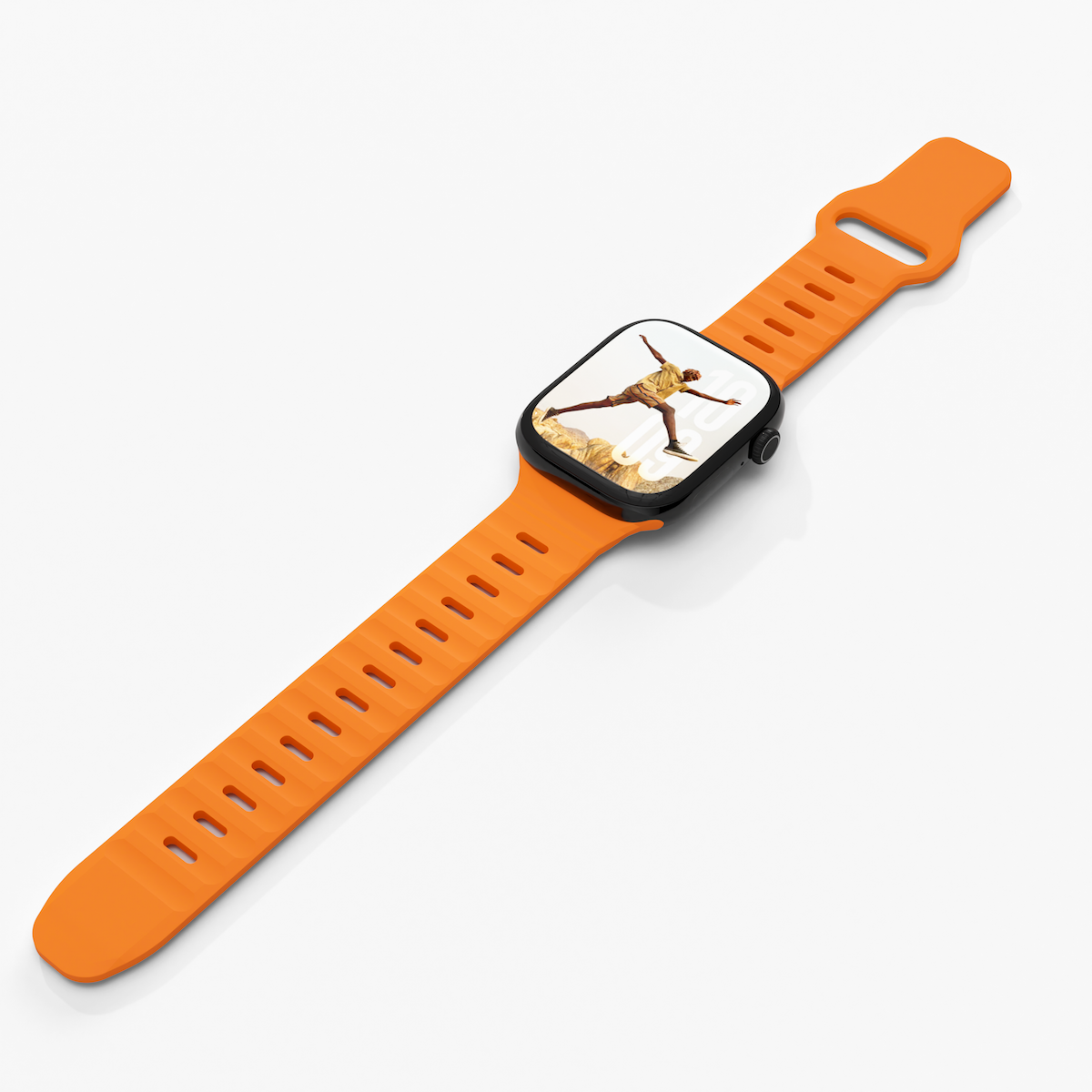 Next One silikonski pašček Active Band za Apple Watch 40/41/42 mm - oranžna - iSTYLE SI