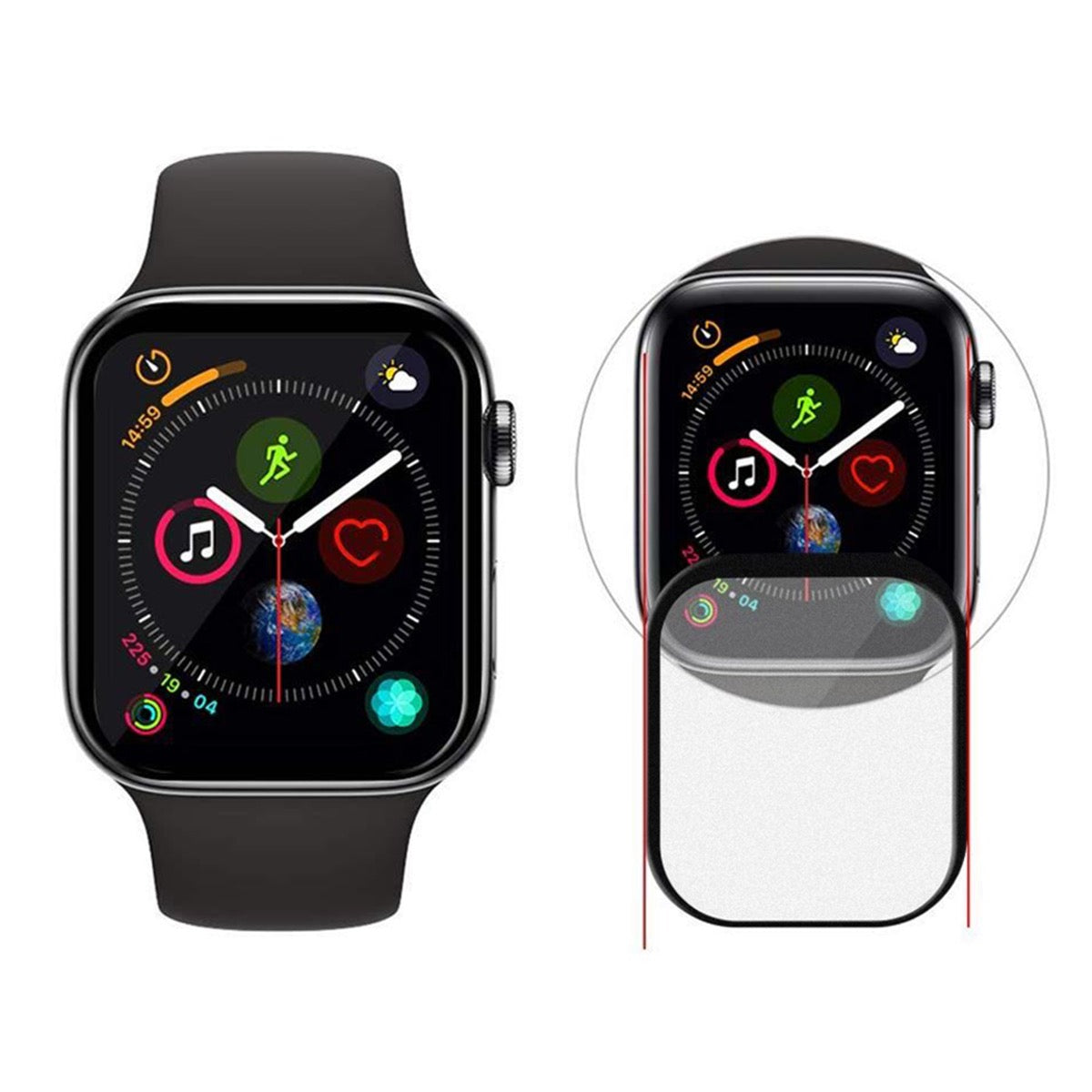 Next One zaščitno steklo za Apple Watch 40 mm - matirano - iSTYLE SI