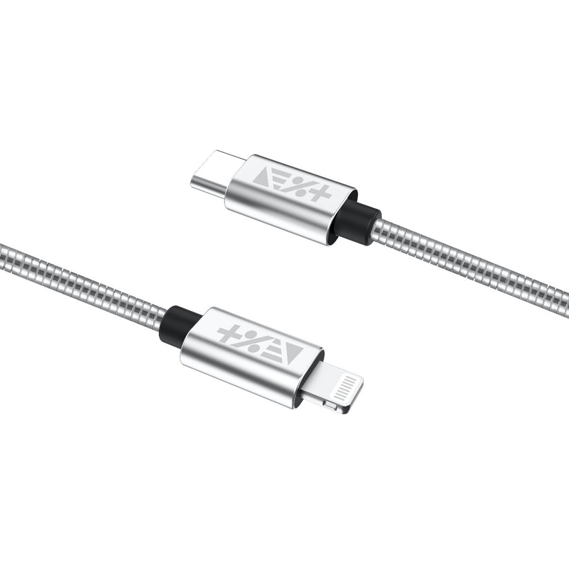 Next One USB-C to Lightning 1.2 M Metalic Cable - srebrna - iSTYLE SI
