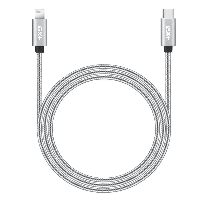 Next One USB-C to Lightning 1.2 M Metalic Cable - srebrna - iSTYLE SI