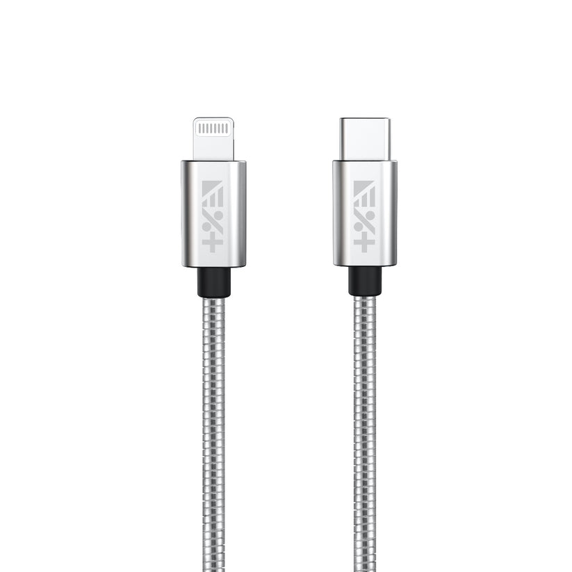 Next One USB-C to Lightning 1.2 M Metalic Cable - srebrna - iSTYLE SI
