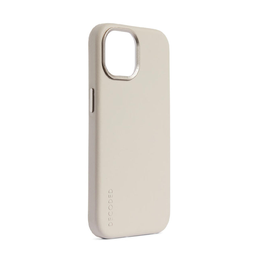 Decoded usnjeni ovitek za iPhone 15 - bež - iSTYLE SI
