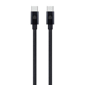 Dviced USB-C na USB-C tkan kabel 1,25 m - črna - iSTYLE SI