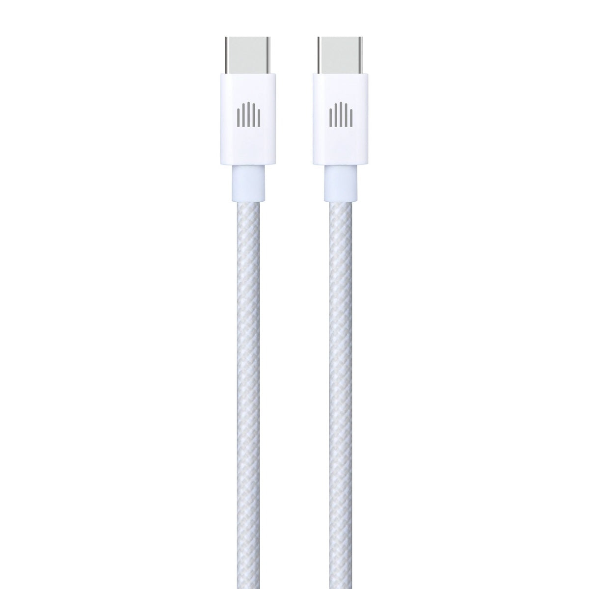 Dviced USB-C na USB-C tkan kabel 1,25 m - bela - iSTYLE SI