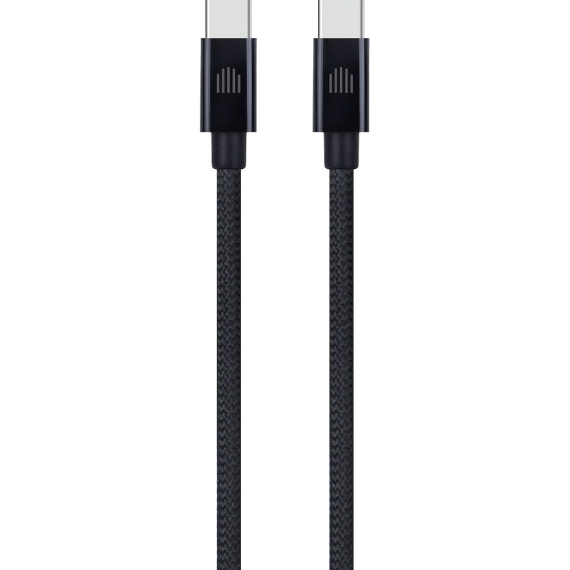 Dviced USB-C na USB-C tkan kabel 3 m - črna - iSTYLE SI